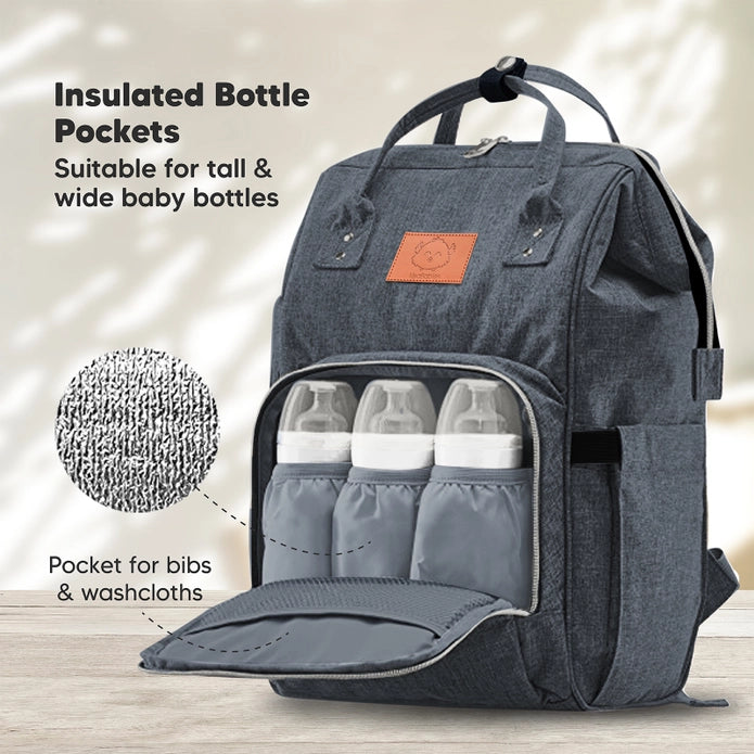 Original Diaper Bag Backpack with Changing Pad - Mystic Gray