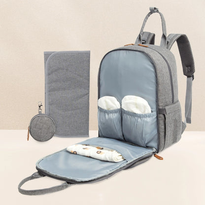 KeaBabies Rove Diaper Backpack - Classic Gray