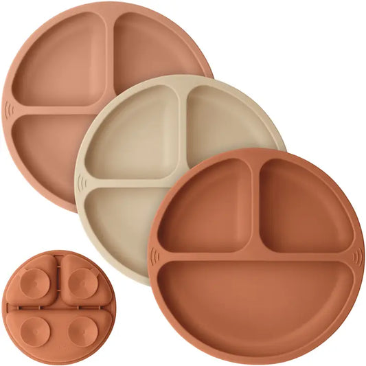 3-Pack Silicone Suction Plates
